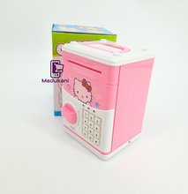 ATM-Style Piggy Bank for Paper Money and Coins